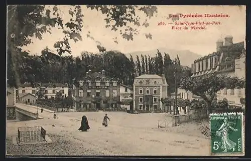 AK St-Jean-Pied-de-Port, Place du Marché