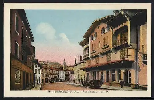 AK Béhobie /B.-P., Rue Centrale