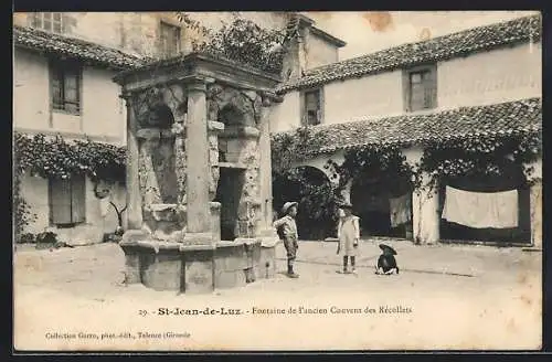 AK St-Jean-de-Luz, Fontaine de l`ancien Couvent des Recollets