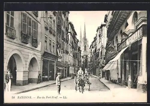 AK Bayonne, Rue du Port-Neuf