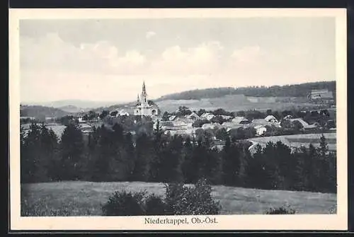 AK Niederkappel, Panorama mit Kirche