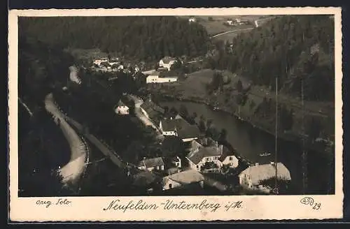 AK Neufelden-Unternberg, Ortsansicht aus der Vogelperspektive