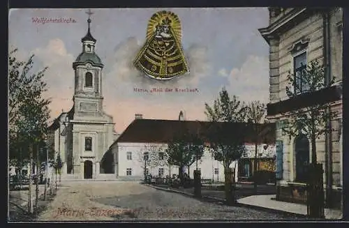 AK Maria Enzersdorf am Gebirge, Wallfahrtskirche, Strassenpartie