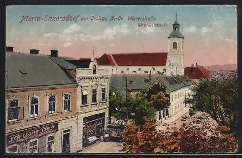 AK Maria Enzersdorf am Gebirge, Wallfahrtskirche, Wienerstrasse