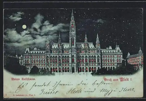 Mondschein-AK Wien, Neues Rathaus