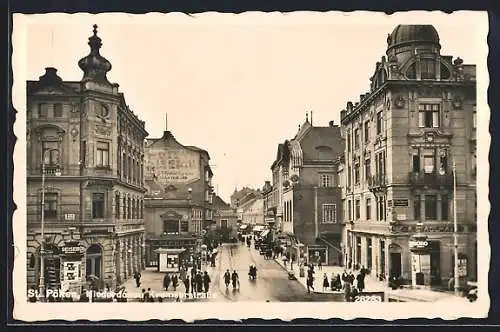 AK St. Pölten /Niederdonau, Strassenpartie Kremserstrasse