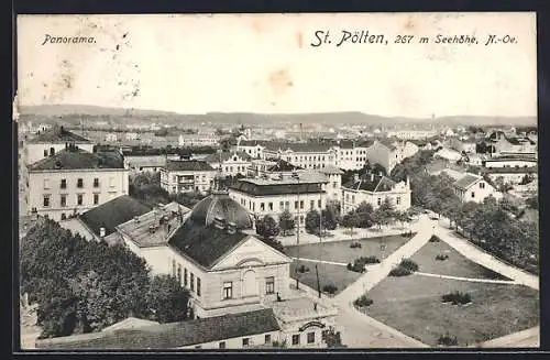 AK St. Pölten /N.-Oe., Ortsansicht, Panorama