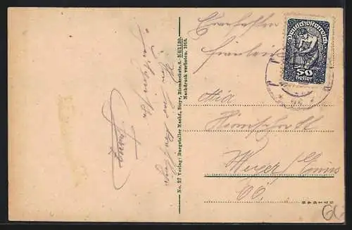 AK Bad Hall, Strassenpartie mit Hauptplatz