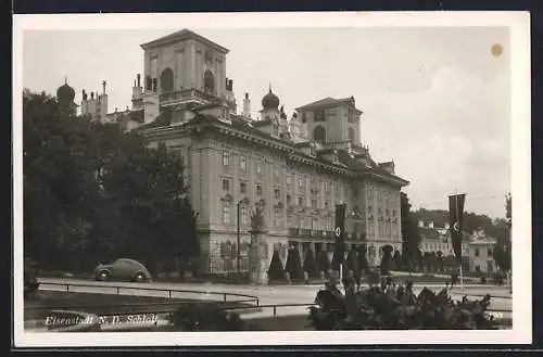 AK Eisenstadt an der Niederdonau, Blick auf Schloss mit n