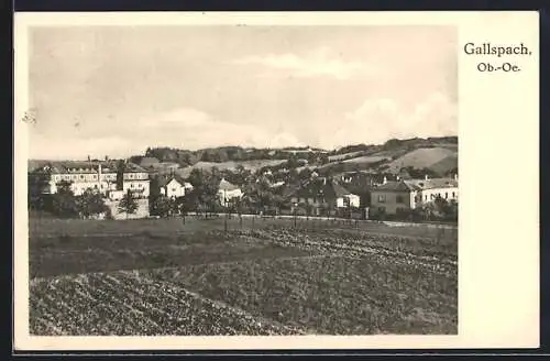 AK Gallspach /Ob.-Oe., Ortsansicht mit Hotel Bayrischer Hof