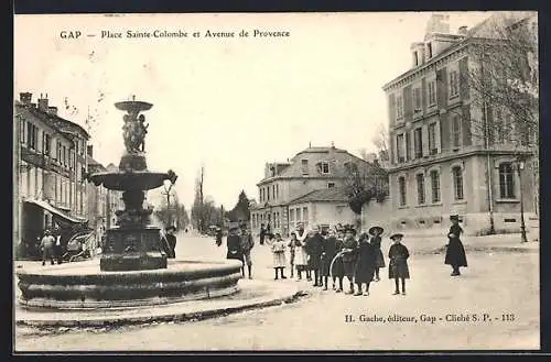 AK Gap, Place Sainte-Colombe et Avenue de Provence