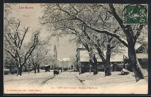 AK Gap, Avenue d`Embrun-sous la neige