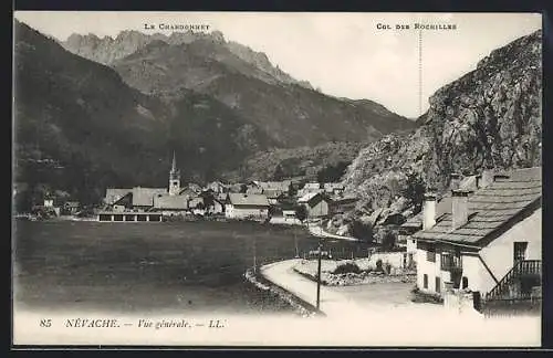 AK Névache, Vue générale, le Chardonnet, Col des Rochilles