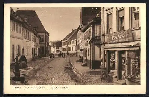 AK Lauterbourg, Grand`Rue