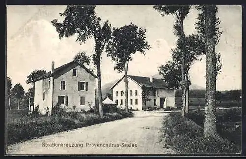 AK Provenchères-Saales, Strassenkreuzung