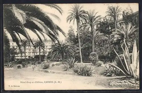 AK Cannes /A.-M., Hotel Gray et d`Albion