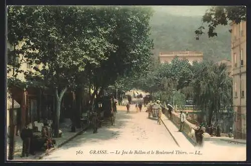 AK Grasse, Le Jeu de Ballon et le Boulevard Thiers