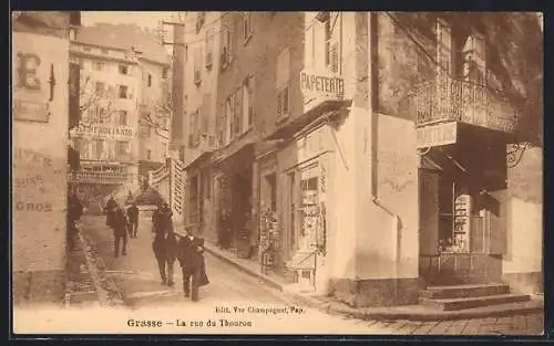 AK Grasse, La rue du Thouron