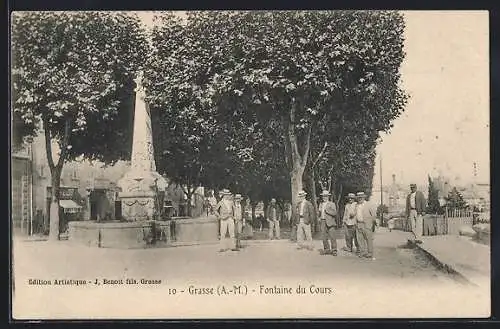 AK Grasse /A.-M., Fontaine du Cours