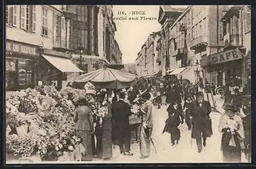 AK Nice, Marchè aux Fleurs