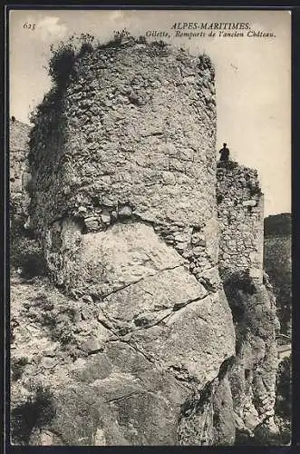 AK Gilette /Alpes-Maritimes, Remparts de l`ancien Chateau