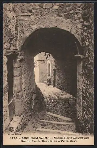 AK Luceram /A.-M., Vieille Porte Moyen Age