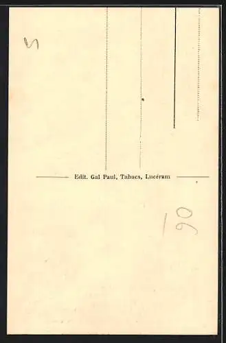 AK Luceram /A.-M., L`Èglise de 1487 construite sur l`emplacement d`un temple paien dèdiè à Diane dèesse de la chasse