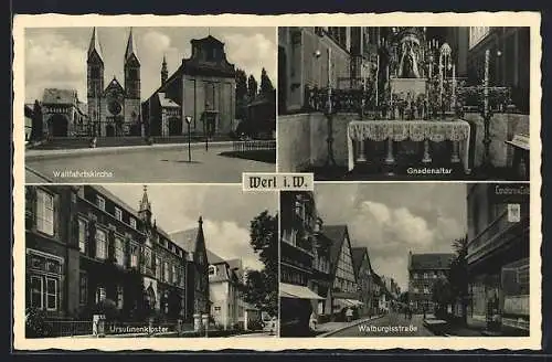 AK Werl i. W., Wallfahrtskirche, Gnadenaltar, Walburgisstrasse