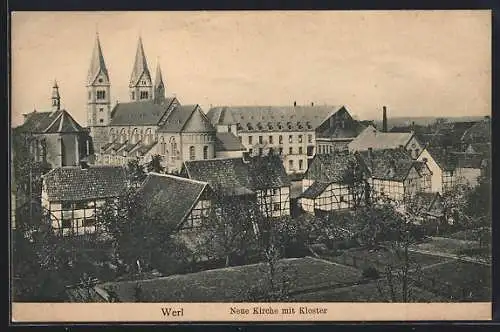 AK Werl, Neue Kirche mit Kloster