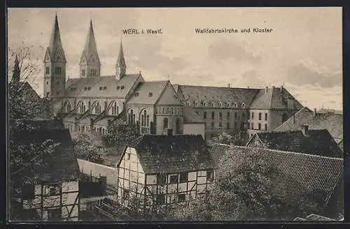 AK Werl i. Westf., Wallfahrtskirche und Kloster