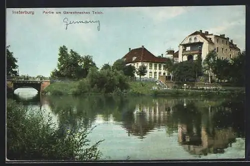 AK Insterburg, Partie am Garwehnschen Teich