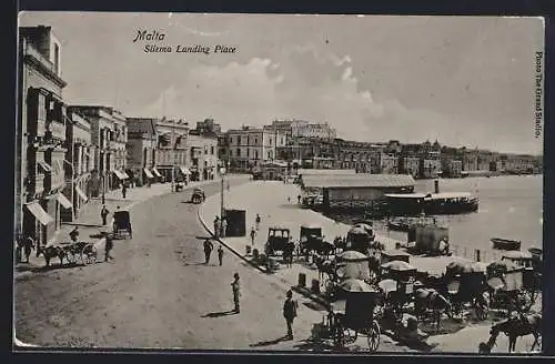 AK Sliema, The Landing Place, Pferdegespann, Boot