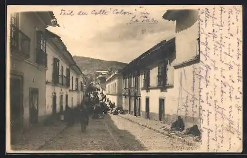 AK La Paz, Calle Colon Street