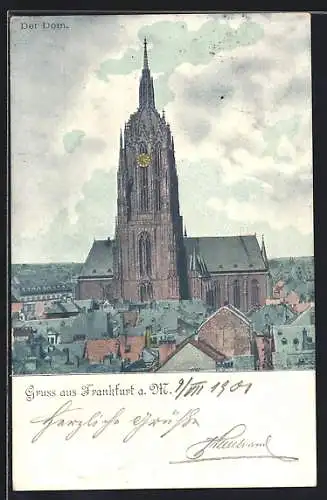 Künstler-AK Alt-Frankfurt, Der Dom