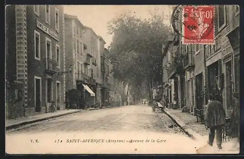 AK Saint-Affrique /Aveyron, Avenue de la Gare