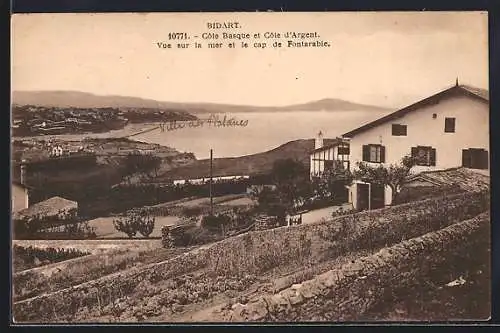 AK Bidart, Côte Basque et Côte d`Argent, Vue sur la mer et le cap de Fontarabie