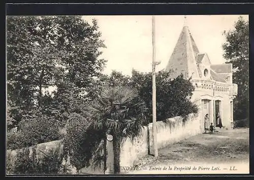 AK Hendaye, Entrée de la Propriété de Pierre Loti