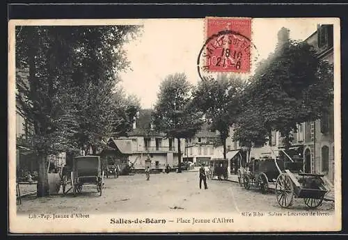 AK Salies-de-Béarn, Place Jeanne d`Albret