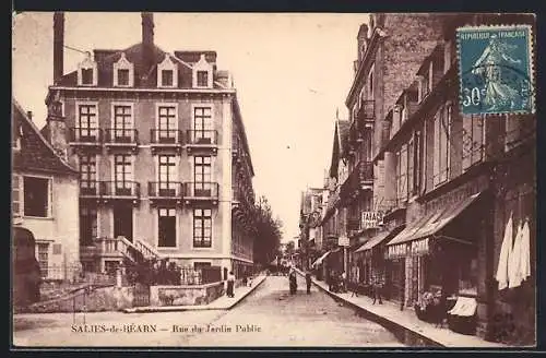 AK Salies-de-Béarn, Rue du Jardin Public