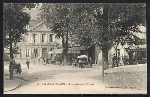 AK Salies-de-Béarn, Place Jeanne d`Albret