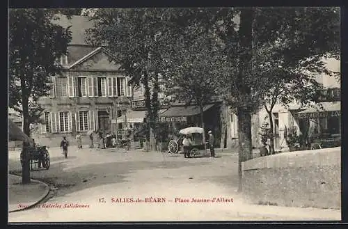 AK Salies-de-Béarn, Place Jeanne d`Albret