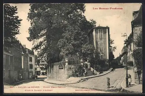 AK Salies-de-Béarn, Hotel Beau-Séjour, Avenue Jeanne-d'Albret