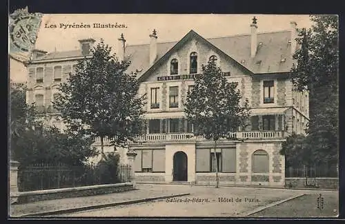 AK Salies-de-Béarn, Les Pyrénées Illustrées, Hôtel de Paris