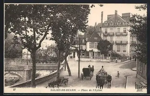 AK Salies-de-Béarn, Place de l`Eglise