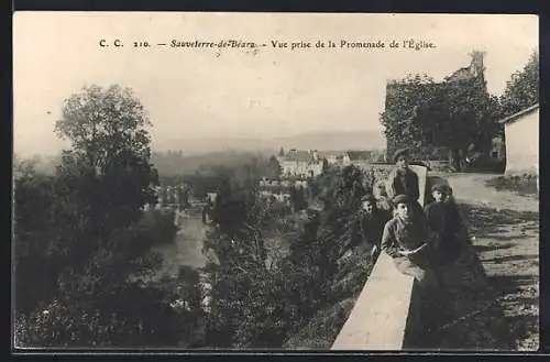 AK Sauveterre-de-Béarn, Vue prise de la Promenade de l`Église