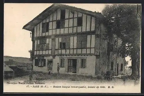 AK Sare /B.-P., Maison basque remarquable