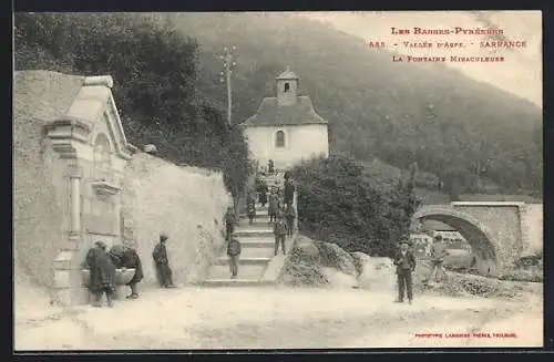 AK Sarrance /Vallée d`Aspe, Les Basses-Pyrénées, La Fontaine Miraculeuse