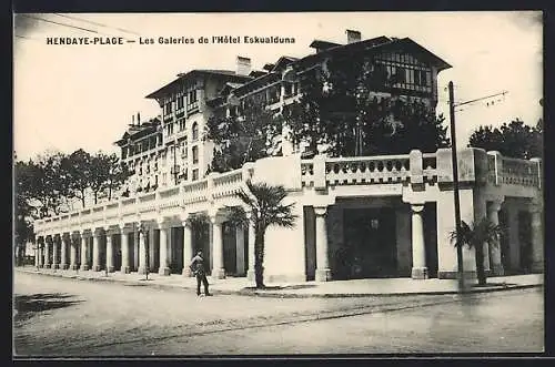 AK Hendaye-Plage, Les Galeries de l`Hôtel Eskualduna