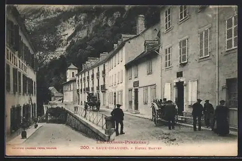 AK Eaux-Chaudes, Les Basses-Pyrénées, Hotel Bauvet