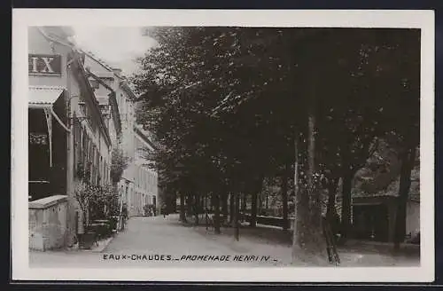 AK Eaux-Chaudes, Promenade Henri IV.